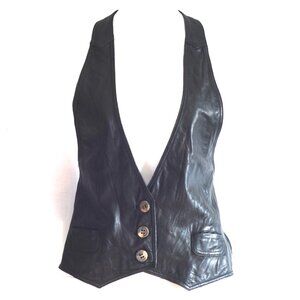 Mike & Chris Leather & Silk Vest - USA